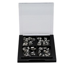 10 Sets Dental Orthodontic Buccal Tube Roth 022 1st Molar Tube Laser Marked Mesh