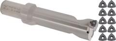 U drill 2x8x12”, 1-1/2” shk, 4D index, Extra 10pcs WCMX08 inserts #UD4-2
