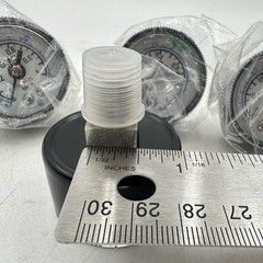 Lot of 4 SMC 150 Psi Gauge with max/min 1/4 NPT Mount 1 MPa 1 5/8″ Diam
