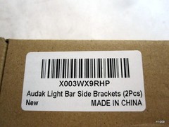 Light Bar Side Mounting Brackets Kit Heavy Duty Stainless Steel Side Silver