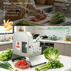 Electric Chopping Machine Green Onion Segment Cutter Commercial Vegetable Cutter