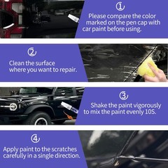 Silver Metallic TouchUp Paint for Ford | Car Scratch Repair Pen 2in1