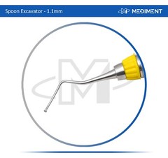New 5 X DENTAL SPOON EXCAVATOR RESTORATIVE INSTRUMENTS SPOON EXCAVATORS