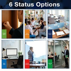 Office Door Signs – 2 Pack: Do Not Disturb, In A Meeting, Out Of Office, Come…
