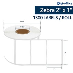 1300 Direct Thermal Labels for Zebra LP 2824 LP 2844 GX420T Eltron ZP450 2×1