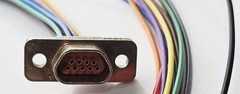 ITT MDM-9SH003B 9-Socket Micro-D Connector 18-in Pigtail