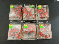 Lot Of 6 NEW Remington Ramset 1-1/2″ Low Velocity Power Fasteners #58050 25 Qty