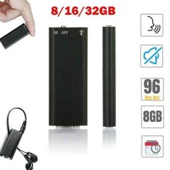 Ultra-Thin Tiny Mini Voice Recorder 4-32GB Sound Activated Digtal Professional
