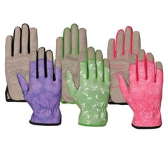 3 PAIR BELLINGHAM WOMENS SYNTHETIC LEATHER WORK GARDENING GLOVES – L SIZE
