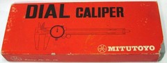 Mitutoyo 505-629 4″ .001 Dial Caliper NOS With Case Machinist Tool Made in Japan