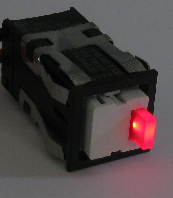 Honeywell AML 20 RED LED Momentary ON/OFF SPDT Micro Switch – 125 V AC/DC 100 mA