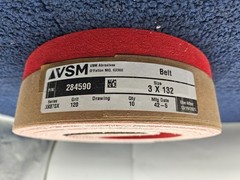 (QTY 10) VSM 284590: 3″ x 13″ Ceramic Abrasive Belt 120 Grit, XK870X Series
