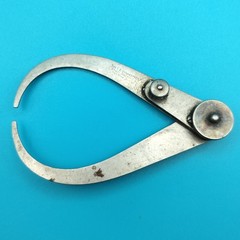 Vintage L.S. Starrett Co. Outside Caliper Firm Joint Fine Adjustment USA Tool