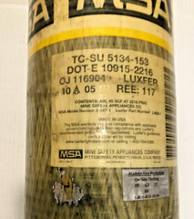 MSA Stealth L-30 SCBA Carbon Bottle Cylinder 30 Min. 2216 psi Mfg. Date 10/2005