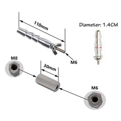 Diameter 14mm End Connector DIY Design M8 Widely Reciprocating Linear Actuator