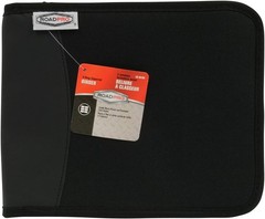 RoadPro 3-Ring Zippered Binder for Loose-Leaf Log Sheets, 10.5″ x 8.5″, Black