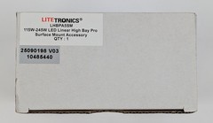 Litetronics LHBPA5SM LED Linear High Bay PRO Surface Mount Bracket Kit Set of 5