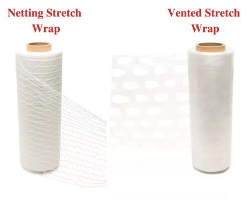 Netting / Vented Pallet Hand Stretch Wrap Plastic Shrink Film Clear