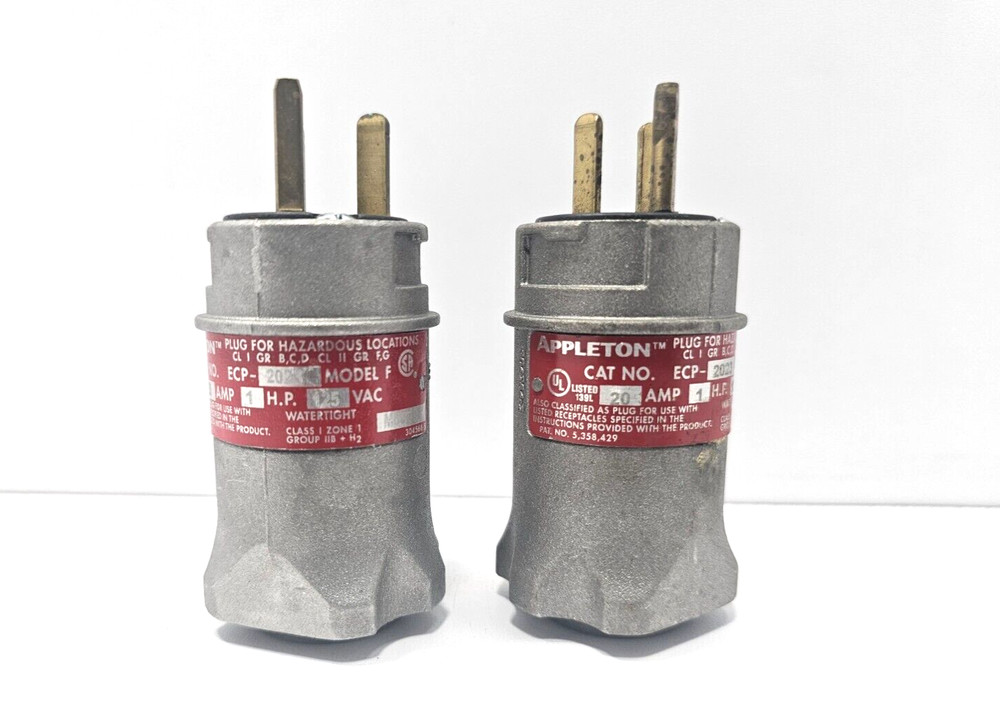 APPLETON ECP2023 ECP PLUG 20A 125V 2W3P