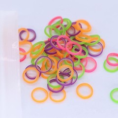 30×Dental Orthodontic Elastic Bands Multi-Color 4.5oz Fox 1/4″ 100PCS/Pack