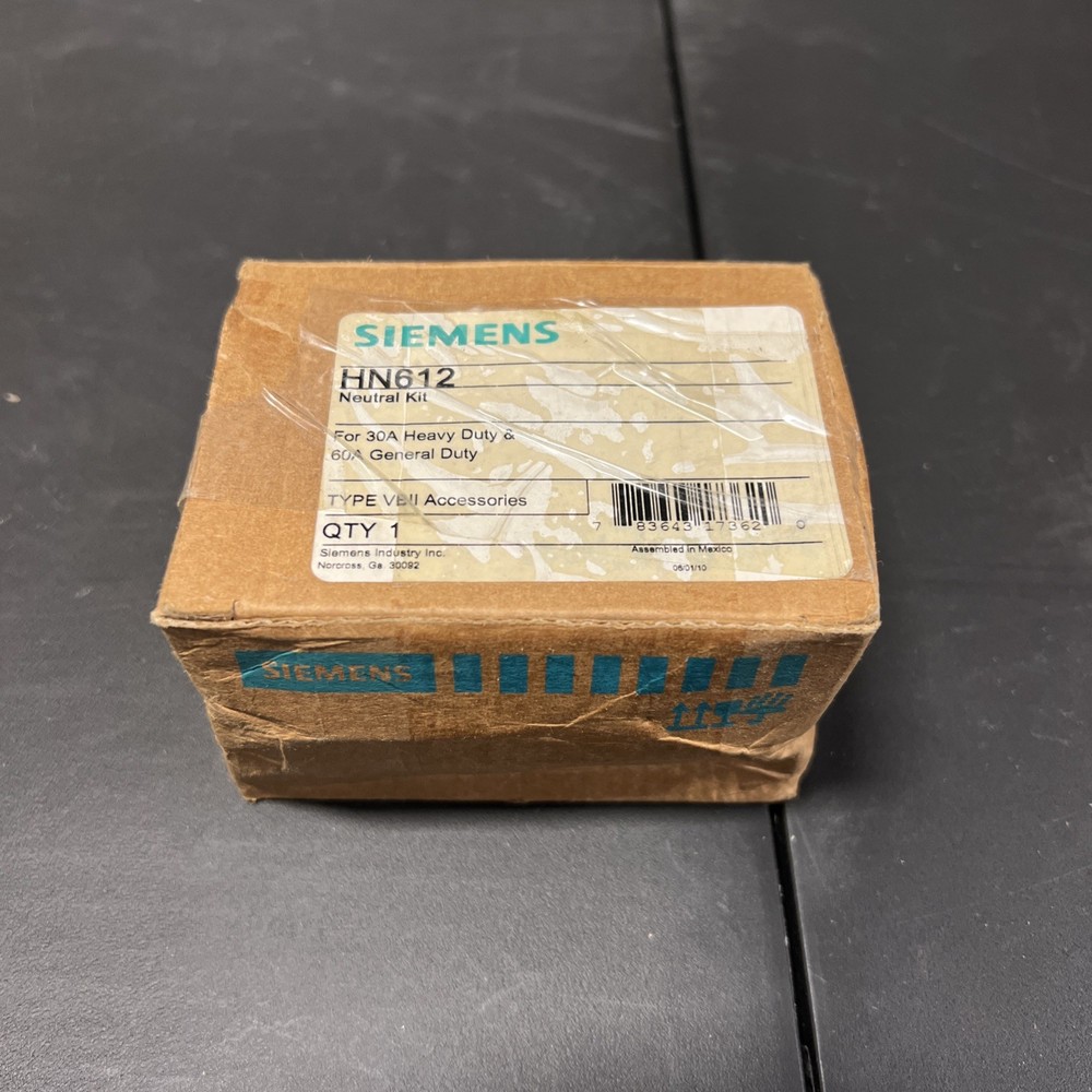 NEW Siemens HN612 Neutral Lit For 30A Heavy Duty & 60A General Duty