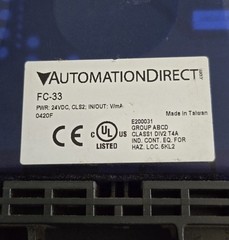 AutomationDirect FC-33 Universal Signal Conditioner Isolator 4-20mA 0-10V 24VDC