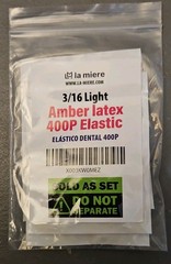 LA MIERE 100P/Bag 3/16″ Amber Latex Orthodontic Elastics Dental Bands – 4 Pack