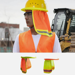 2 Pcs Hard Hat Neck Cover Neck Cover Shield Sun Shade Reflective Stripe Cap
