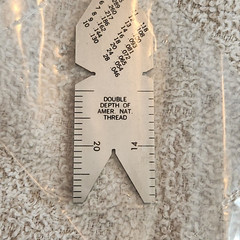 QTY of 1ea. L.A.Spievak Corp “Fish-Tail” 60º Thread Center Gage – new