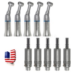 1-5 pcs Dental Low Speed Push Button Contra Angle / Air Motor 2/4H Handpiece YAD