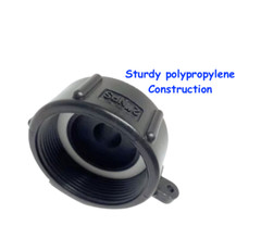 275 330 IBC TOTE TANK DRAIN ADAPTER FINE THRD 2 NPTX MALE G HOSE ADAPTER