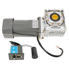Worm Gear Reducer Motor with Speed Controller 1:50 Reduction 370W 27 r/min 65 NM