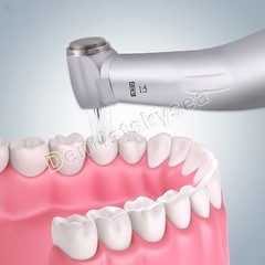 NSK Ti-MAX X95L Style Dental 1:5 LED Fiber Optic Contra Angle Handpiece Red Ring