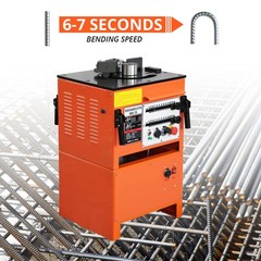 Electric Rebar Bender Cutter 1600W 0-180° Bend Max 1 Inch 25mm Rebar Machine