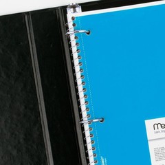 Mead Spiral Notebook, 6 Pack, 1 Pack of 6, Red,Yellow,Blue,Green,Purple,Black