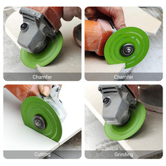 LOZLIN 3 PCS 115MM Vacuum Brazed Ultra-Thin Multi-Pore Flat Abrasive Sheet Disc