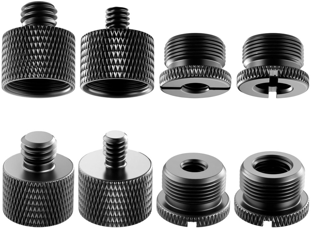 8 Pack Mic Stand Adapter 5/8 Female to 3/8 Male and 3/8 Female to 5/8 Male, 5…