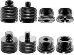8 Pack Mic Stand Adapter 5/8 Female to 3/8 Male and 3/8 Female to 5/8 Male, 5…