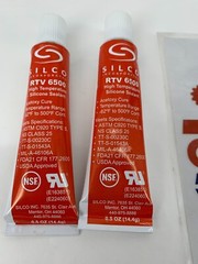Silco RTV 6500 0.5 OZ 14.4g High-Temperature Silicone Sealant 62F-500F 2/PKG