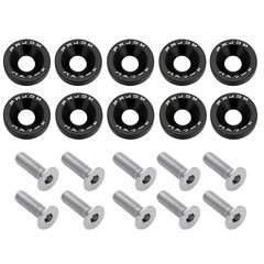 10/20PCS Universal JDM M6 Fender Washers & Bolts Bumper Nut Car Engine Screw Kit