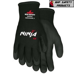 MCR MEMPHIS NINJA ICE INSULATED COLD WINTER WEATHER SAFETY WORK GLOVES 12/PAIRS