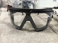 Lot of 3 – F9603 GoggleGear Medium Clear Lense Black Frame (4565)
