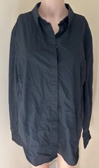 Chef Works Contemporary Collection Size XL Women’s Black Shirt Cotton Blend L/S