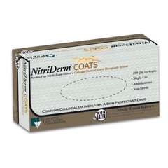 NitriDerm COATS Nitrile Exam Glove Standard Cuff Length MEDIUM 200 per Box