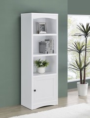 Coaster Laughlin 3-Shelf Engineered Wood Media Tower in White