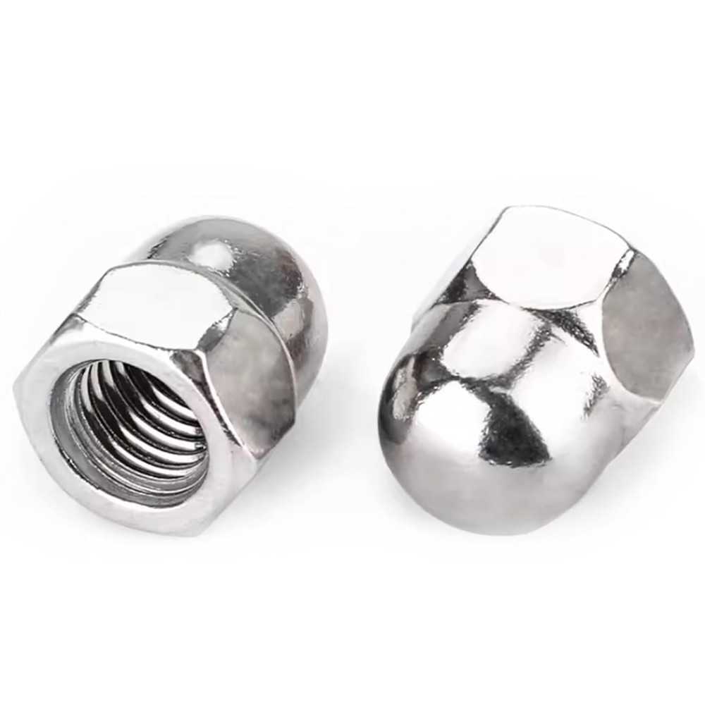 Corrosion-Resistant Acorn Nuts – 50Pc Pack of 6-32 Stainless Steel Fasteners