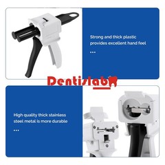 Dental Impression Materials Mixing Dispensing Dispenser Gun 10:1 1:1 / 2:1 50ml