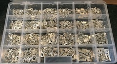 1200 Piece High Temperature Non Insulated Wire Terminal Connector Assortment Kit