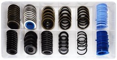 100Pcs 12 Types Metal Rubber Master Oil Drain Plug Gasket Assortment Kit Repl