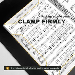 Sheet Music Folder 40 Pages Spiral Binder Organizer Storage 8.5×11 Inch
